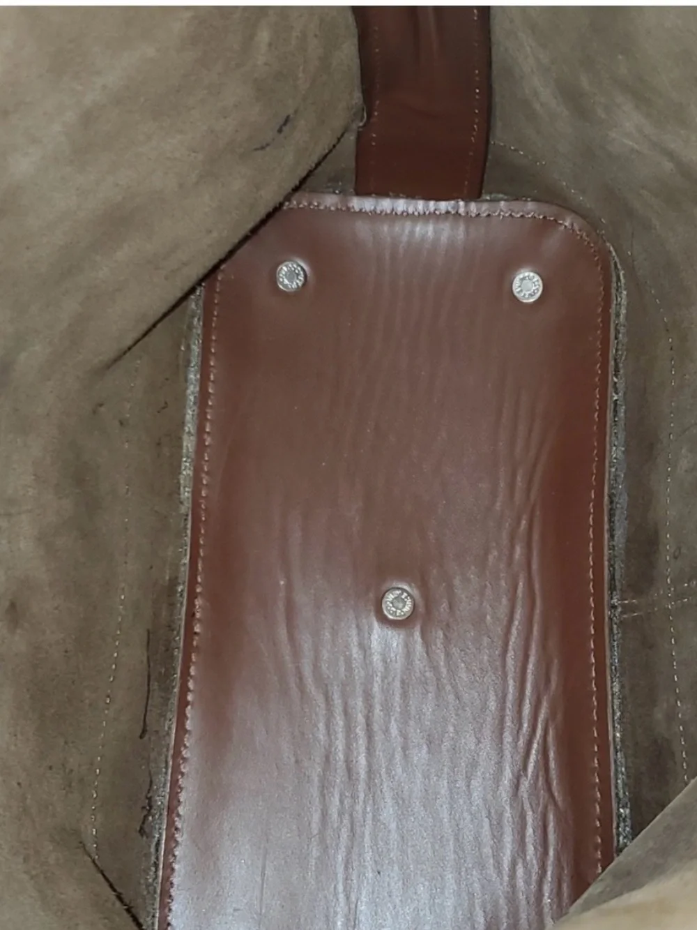 Dooney & Bourke Vintage Brown Smooth Wexford Leather Bucket Bag, Made in USA